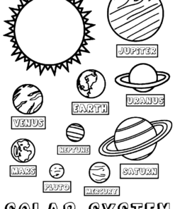 Solar System Coloring Pages Printable for Free Download