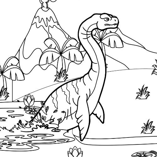 Plesiosaurus Coloring Pages Printable for Free Download