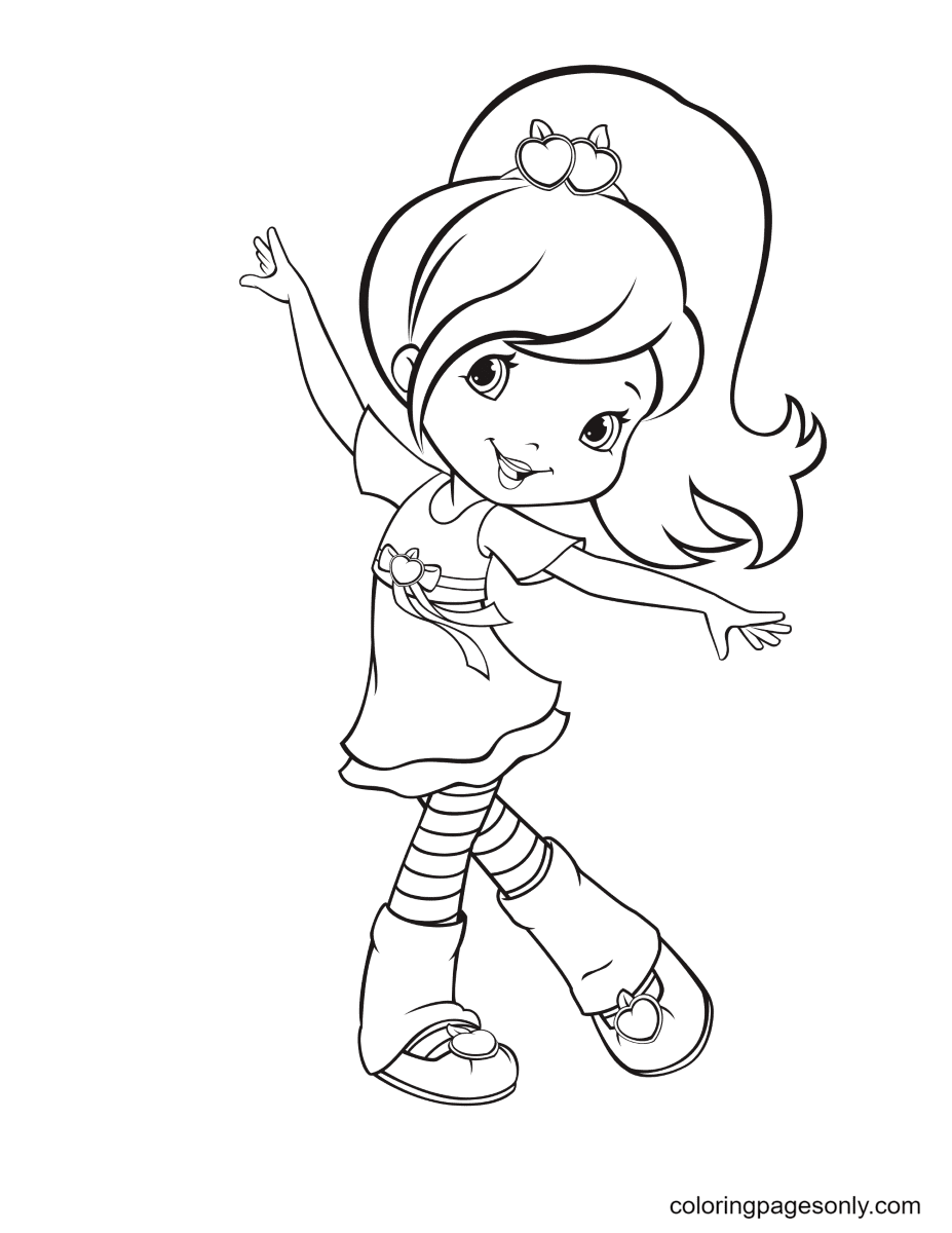 Strawberry Shortcake Coloring Pages Printable for Free Download