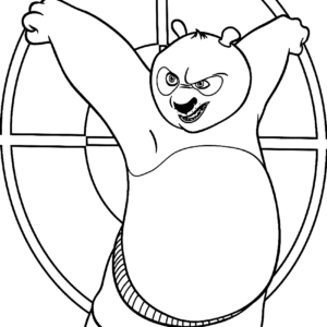 kung fu panda coloring pages po