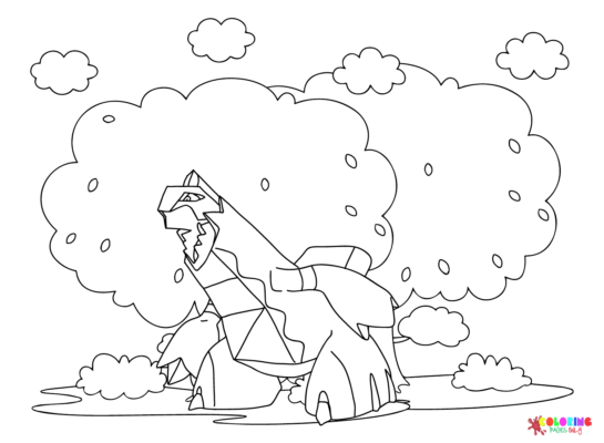 duraludon coloring page template pokemon