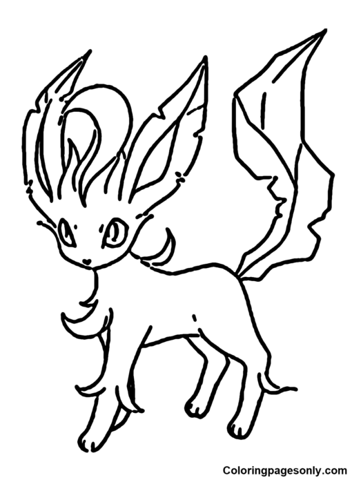 Leafeon Coloring Pages Printable for Free Download