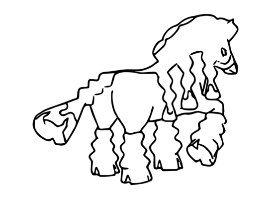 mudsdale coloring page ideas pokemon