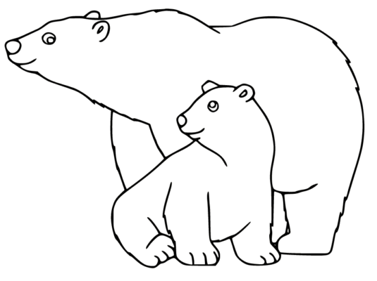 Polar Bear Coloring Pages Printable for Free Download