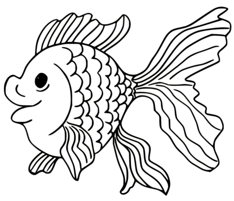 Goldfish Coloring Pages Printable for Free Download