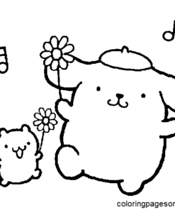 19+ Pompompurin Coloring Page