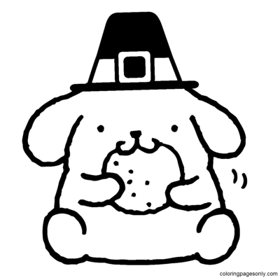 Pompompurin Coloring Pages Printable for Free Download