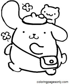 Pompompurin Coloring Pages Printable for Free Download