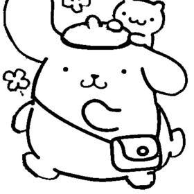 Pompompurin Coloring Pages Printable for Free Download