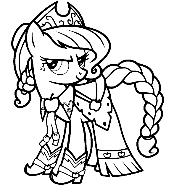 my little pony friendship is magic coloring pages applejack