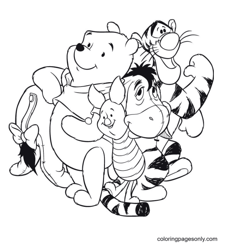 Winnie The Pooh Coloring Pages Printable for Free Download