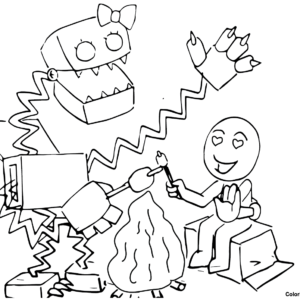 Boxy Boo coloring pages – Having fun with children