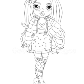 Rainbow High Coloring Pages Printable for Free Download