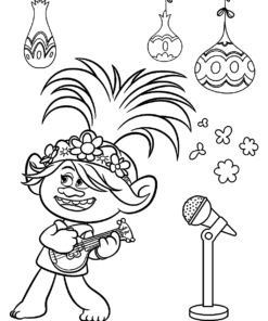 Poppy Coloring Pages Printable for Free Download