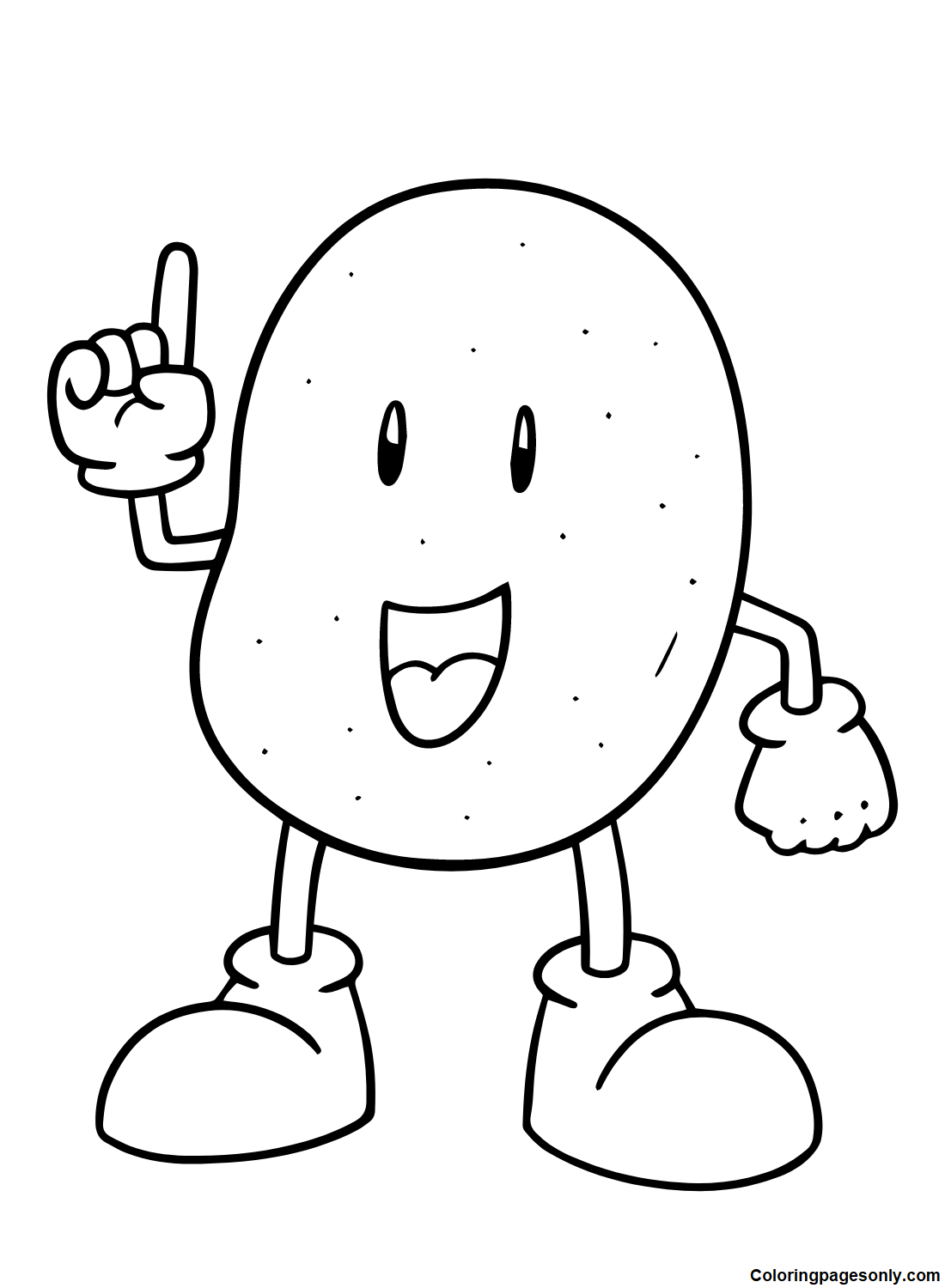 Potato Coloring Pages Printable for Free Download