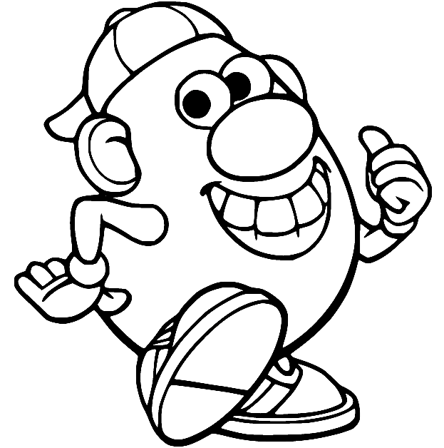 Mr Potato Head Coloring Pages Printable for Free Download