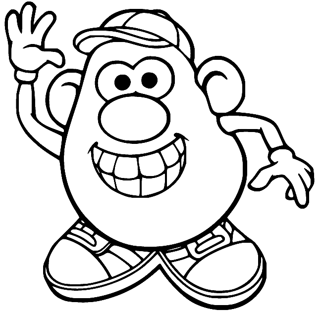 Mr Potato Head Coloring Pages Printable for Free Download