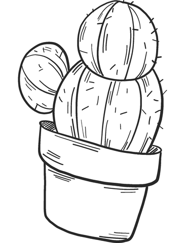 Cactus Coloring Pages Printable for Free Download