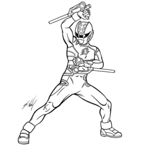 power rangers megaforce robo knight coloring pages