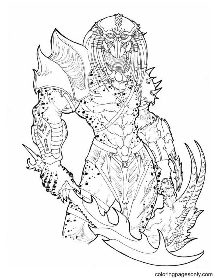 Predator Coloring Pages Printable for Free Download