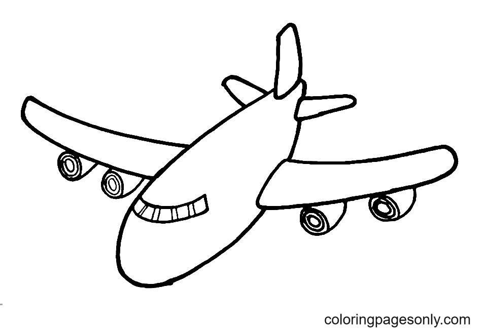 Airplane Coloring Pages Printable for Free Download