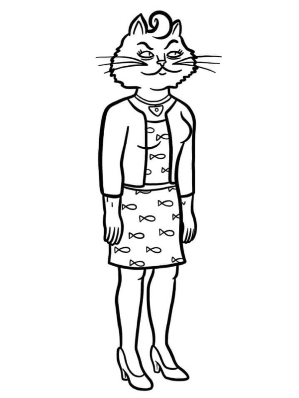 Bojack Horseman Coloring Pages Printable for Free Download