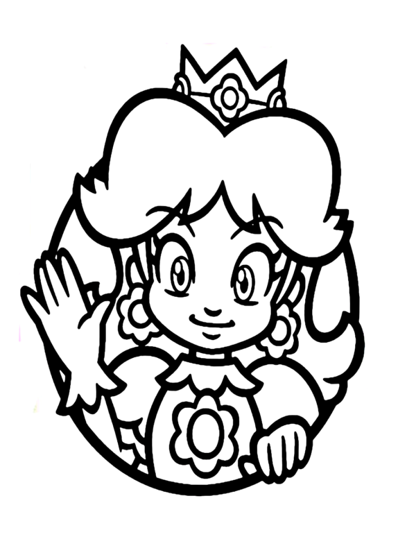 Princess Daisy Coloring Pages Printable for Free Download