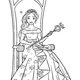 Elena of Avalor Coloring Pages Printable for Free Download