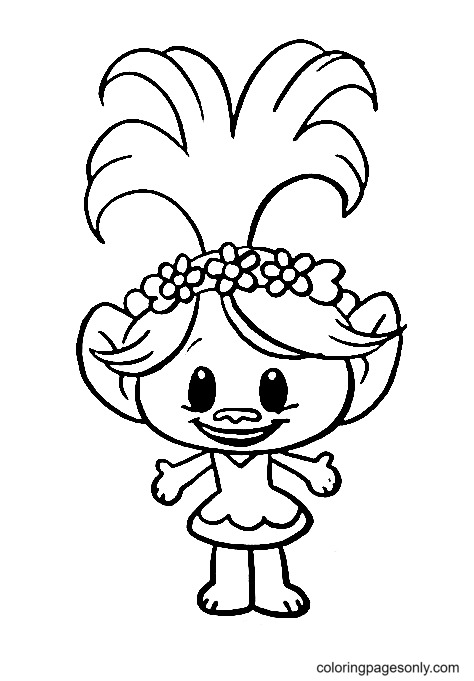 Free Printable Trolls 2 Queen Poppy Coloring Page  Poppy coloring page,  Monster coloring pages, Cartoon coloring pages