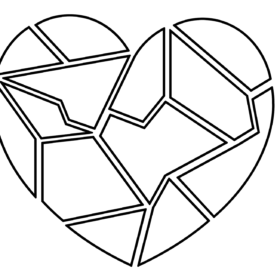 Broken Hearts Coloring Pages Printable for Free Download