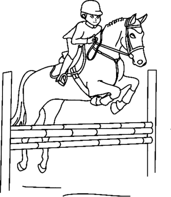 Equestrian Sports Coloring Pages Printable for Free Download