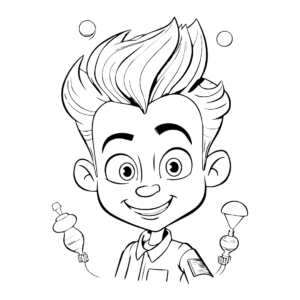 Jimmy Neutron Coloring Pages Printable For Free Download