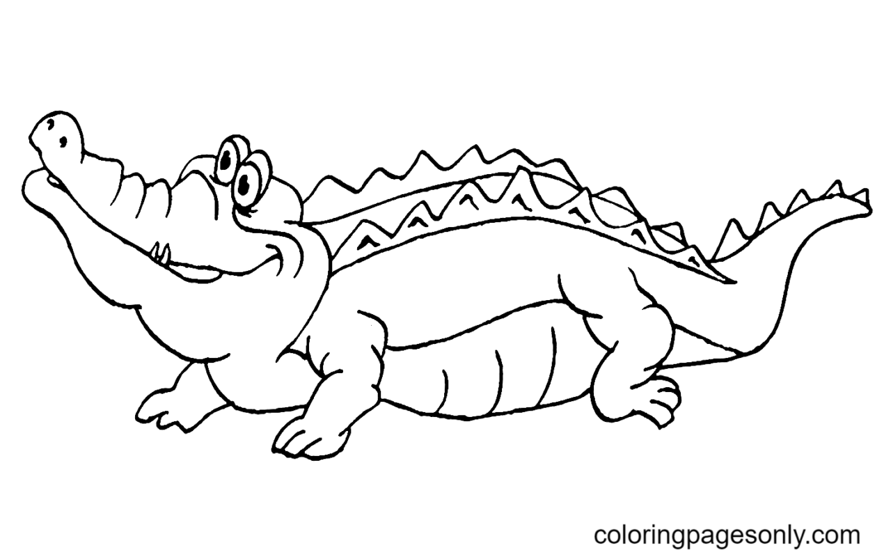 Alligator Coloring Pages Printable for Free Download