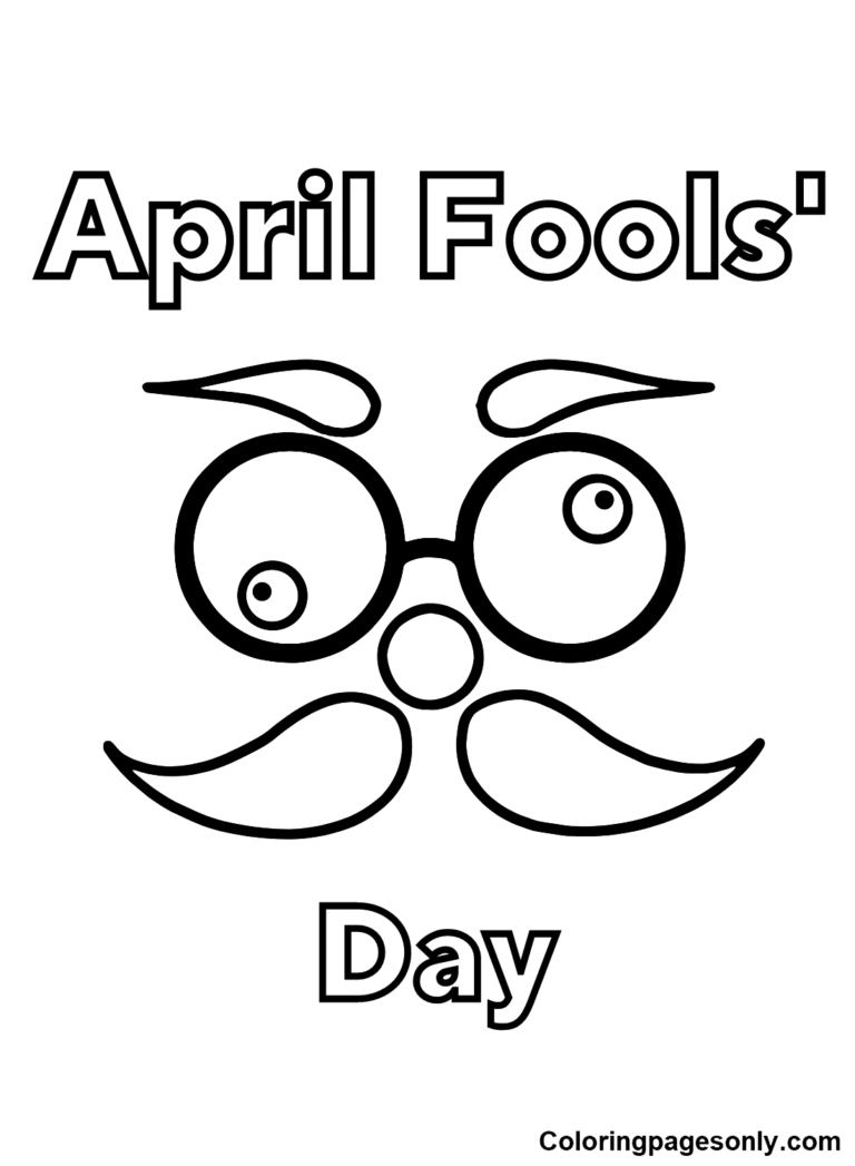 April Fools' Day Coloring Pages Printable For Free Download