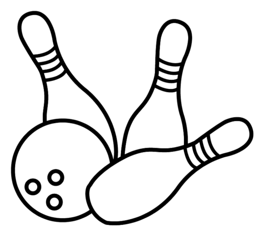 Bowling Coloring Pages Printable for Free Download