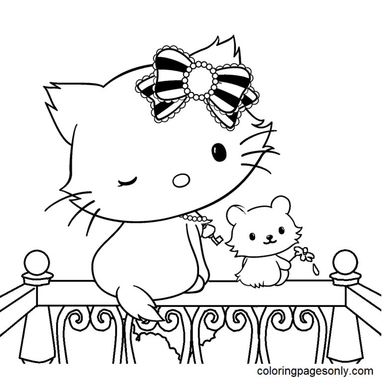 Charmmy Kitty Coloring Pages Printable for Free Download