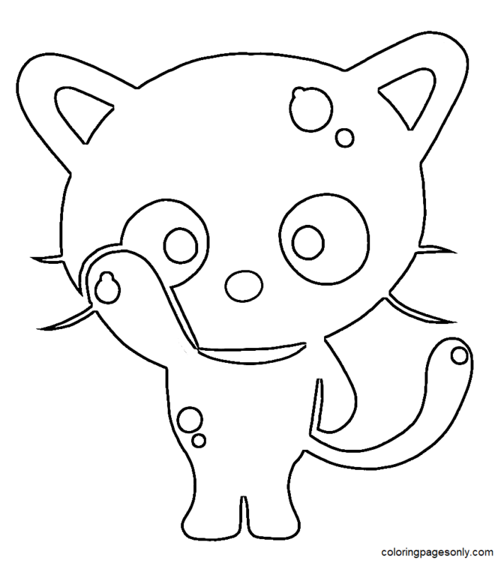 Chococat Coloring Pages Printable for Free Download