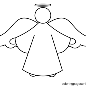 Christmas Angels Coloring Pages Printable for Free Download