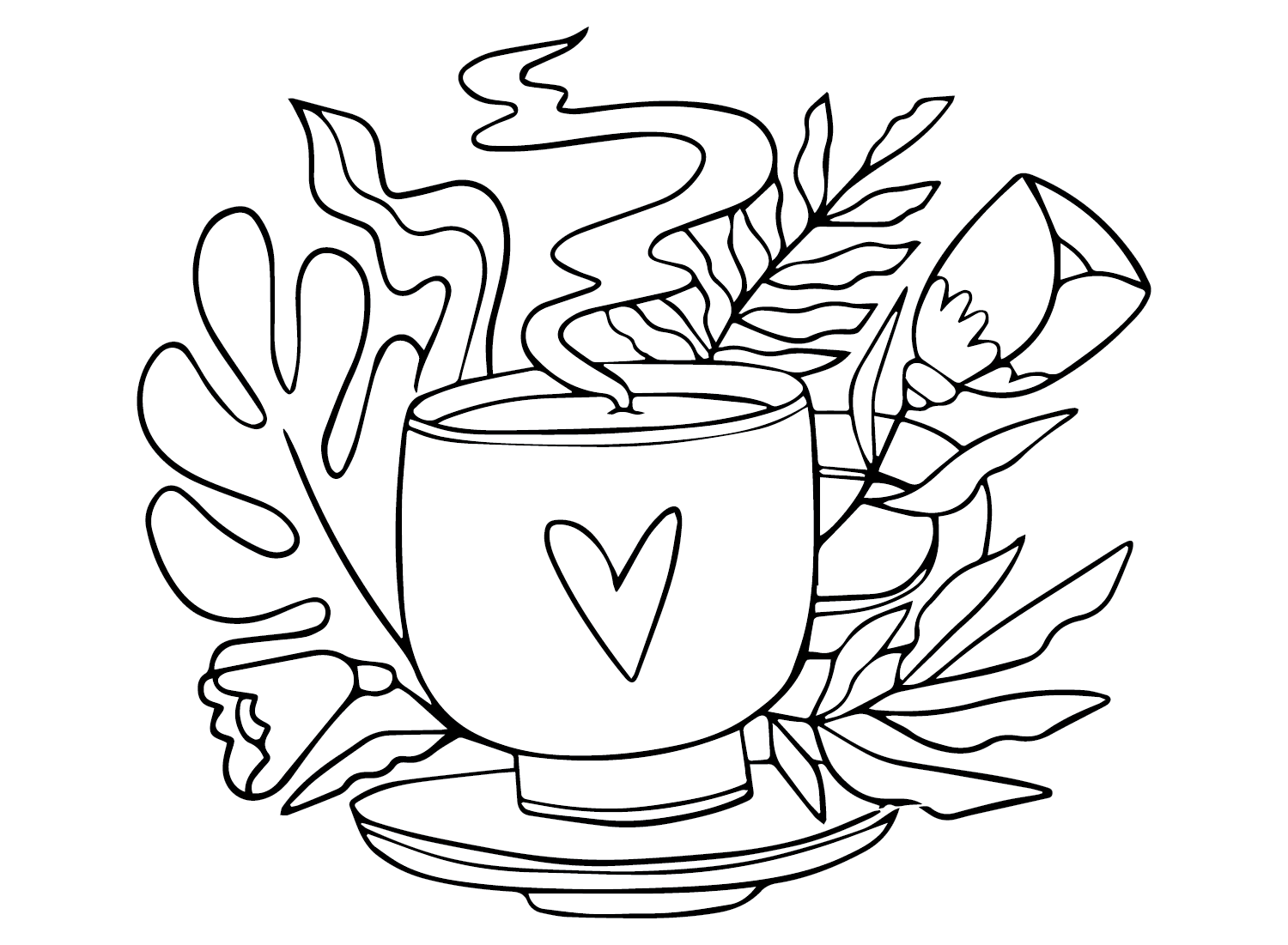 Coffee Coloring Pages Printable for Free Download