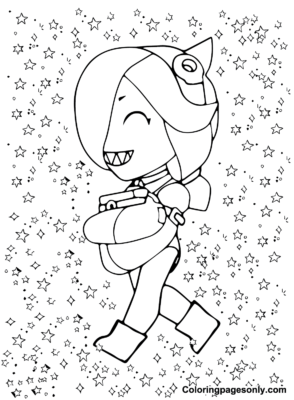 Colette Brawl Stars Coloring Pages Printable for Free Download