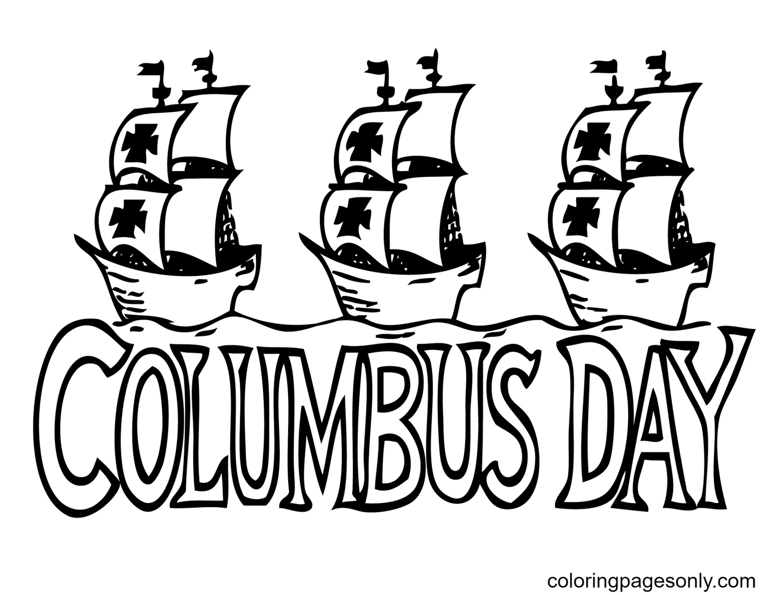 Columbus Day Coloring Pages Printable for Free Download