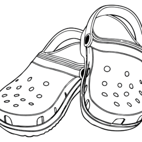 Crocs Coloring Pages Printable for Free Download