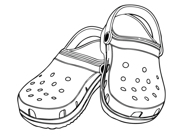 Crocs Coloring Pages Printable for Free Download