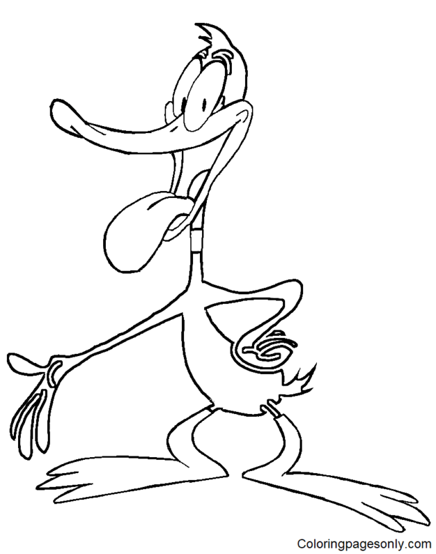 Daffy Duck Coloring Pages Printable for Free Download