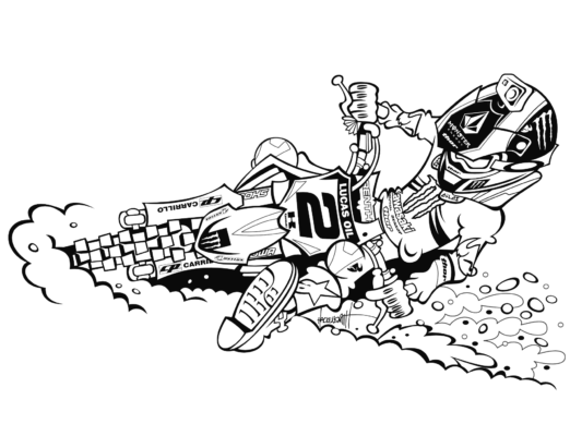 Dirt Bike Coloring Pages Printable for Free Download