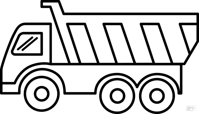 Dump Truck Coloring Pages Printable for Free Download