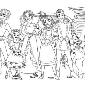 Elena of Avalor Coloring Pages Printable for Free Download