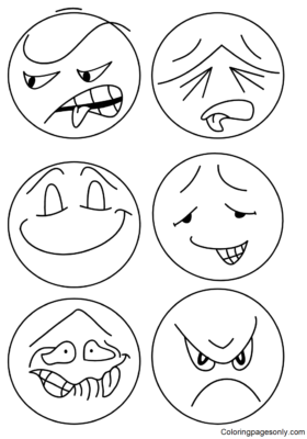 Emotions Coloring Pages Printable for Free Download