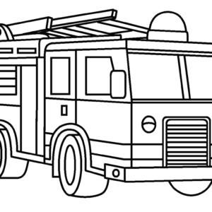 Fire Truck Coloring Pages Printable for Free Download