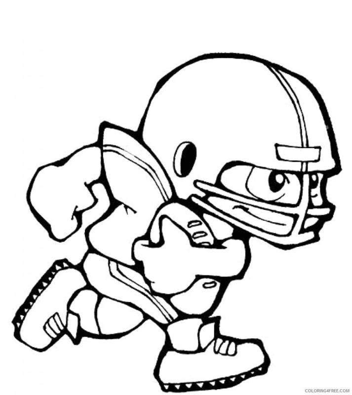 Football Player Coloring Pages Printable for Free Download